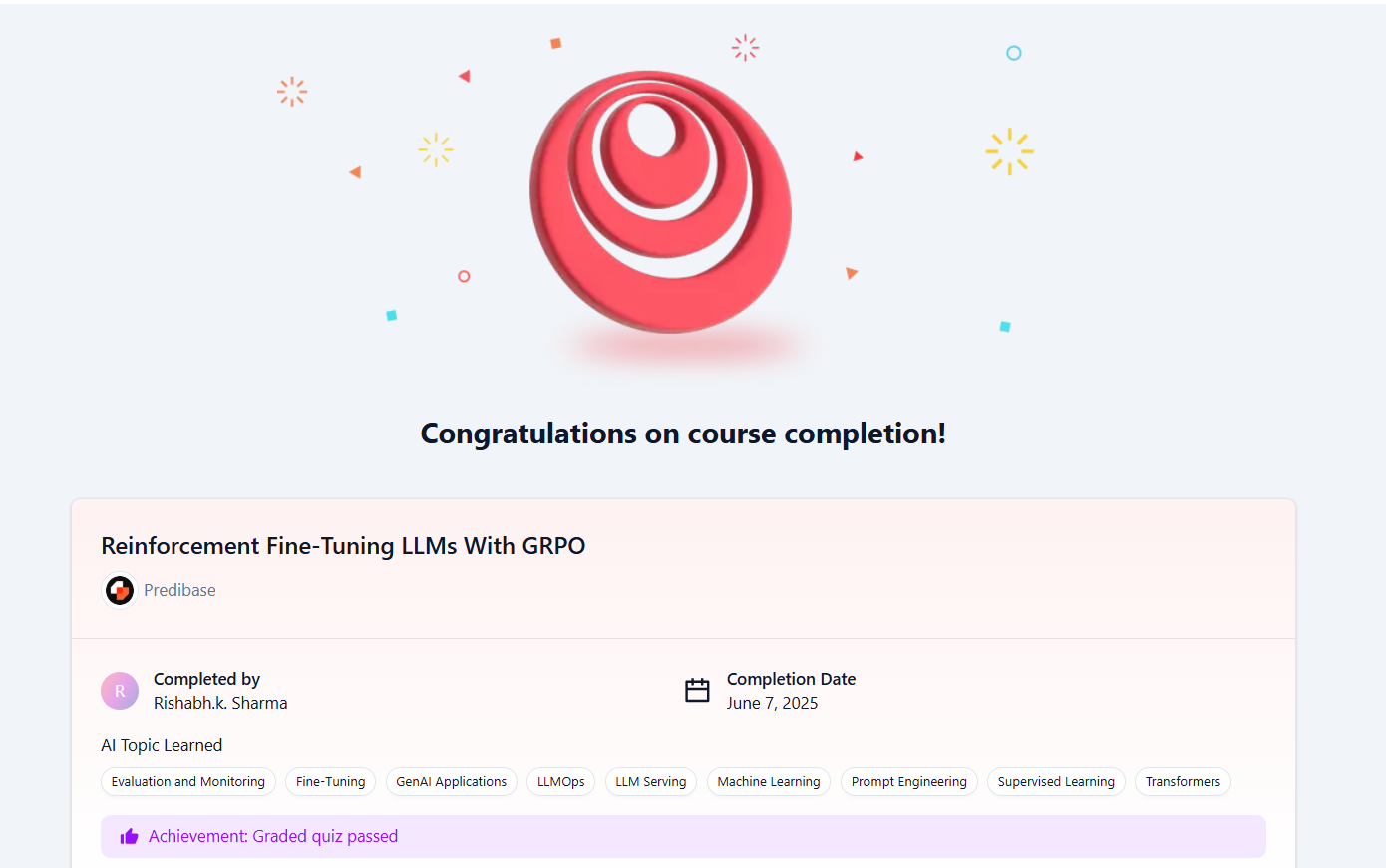 Reinforcement Finetuning LLMs with GRPO