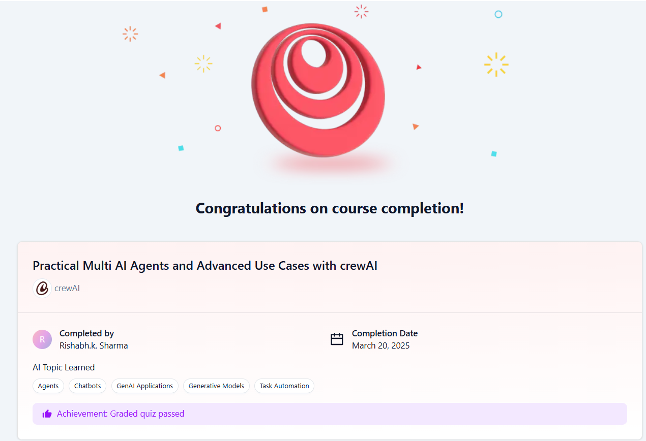 Multi AI Agents and Advanced Use Cases
